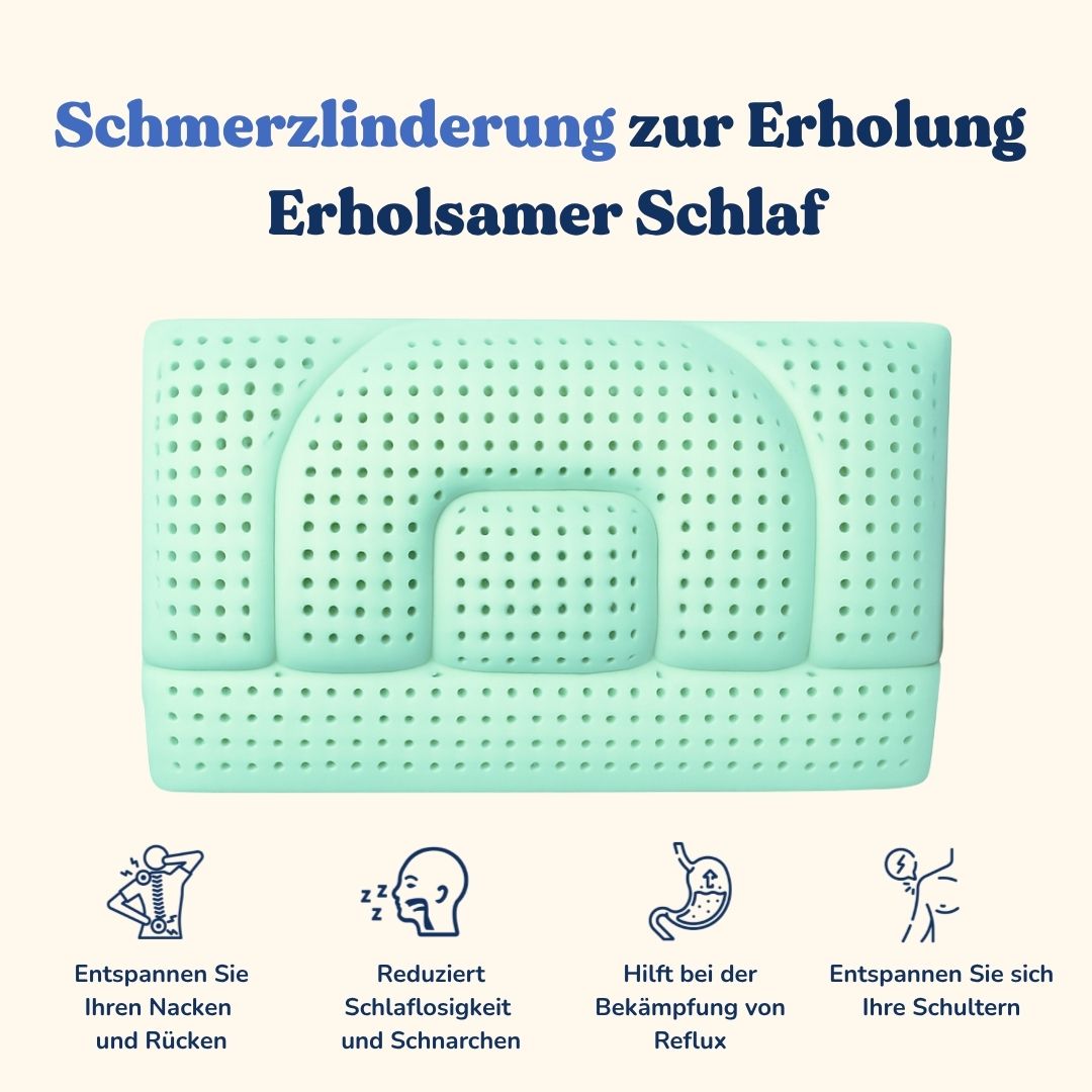 Höhenverstellbares Nackenkissen - Aloe Vera