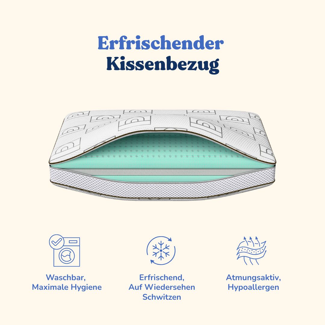 Höhenverstellbares Nackenkissen - Aloe Vera