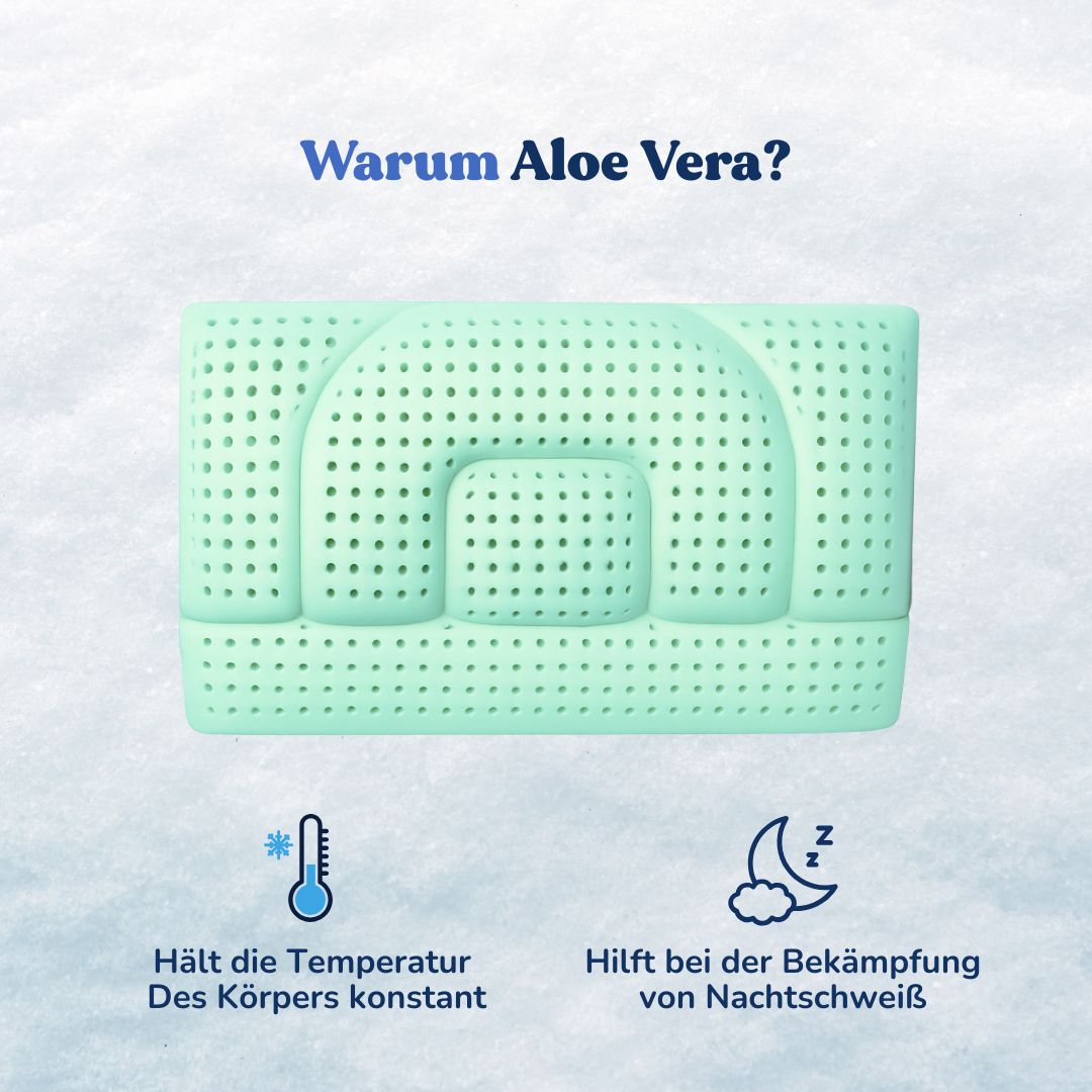 Höhenverstellbares Nackenkissen - Aloe Vera